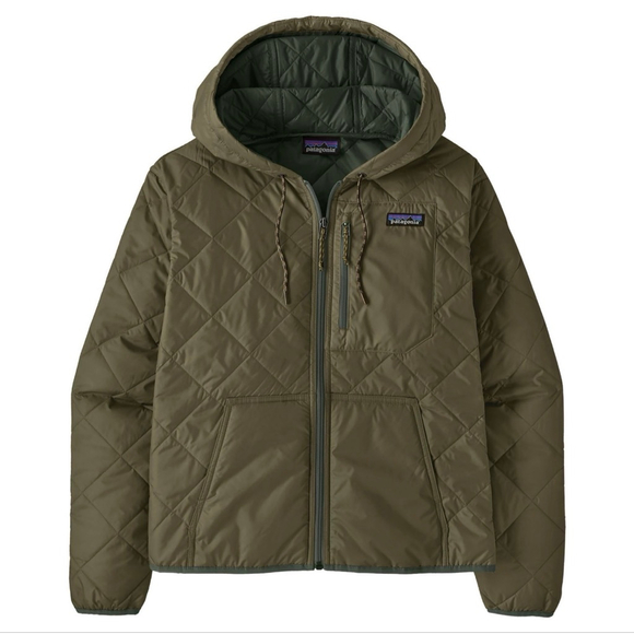 Patagonia Jackets & Blazers - Patagonia Diamond Quilted Bomber Hoody Women's Size L NWT Basin Green
